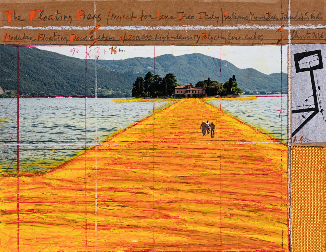 CHRISTO PROGETTO FLOATING PIERS - foto dal sito christojeanneclaude net